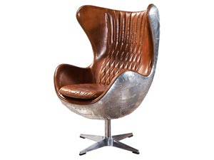Aviator Vintage Leather Egg Chair