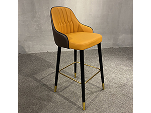 Luxury Velvet Fabric Task Genuine Leather Chair Stools Bar