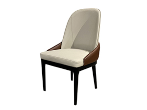 Genuine Leather Dining Chairs Wood Frame Chairs