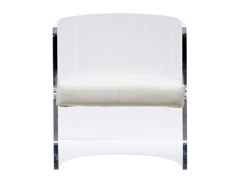 Luxury Modern Leisure Transparent Acrylic Round Chair
