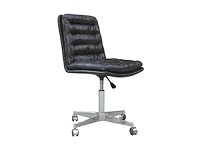 Height Adjustable leather office chair