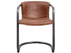 Iron Tube Vintage Leather Chair