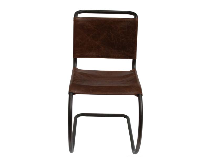 Vintage Industrial Style Tubular Iron Base Chair