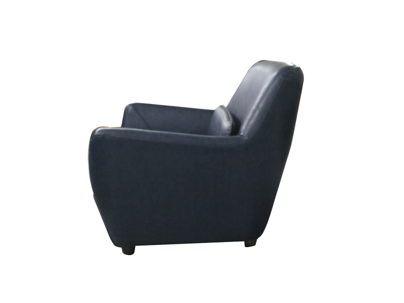 High-End Dark Blue Leather Chair Armrest And Cushion