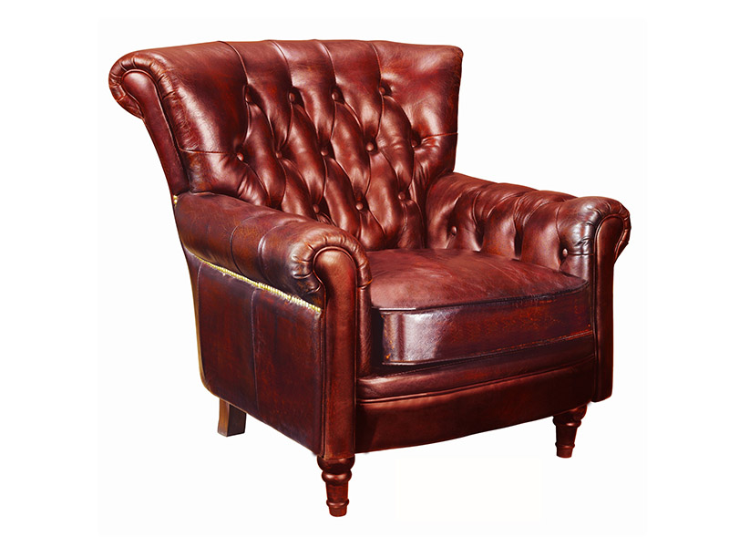 American Leather Chair;Retro Leather Chair;Chesterfield