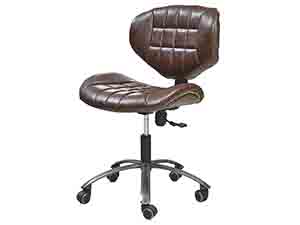 Height Adjustable Swivel Vintage Leather Office Chair