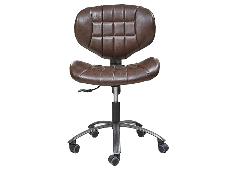 Height Adjustable Swivel Vintage Leather Office Chair