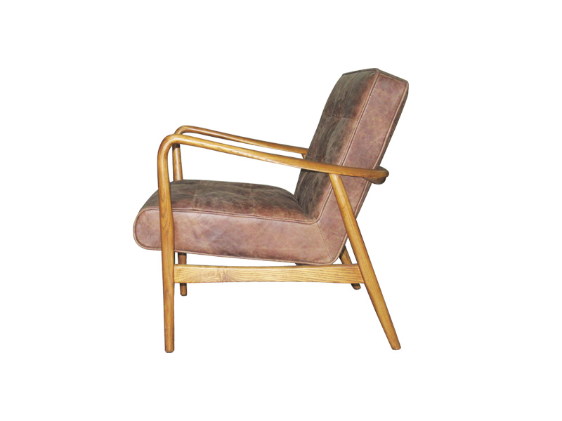 A Variety Of  Specifications Brown Chair Customized With Arms And Soft Cushion 