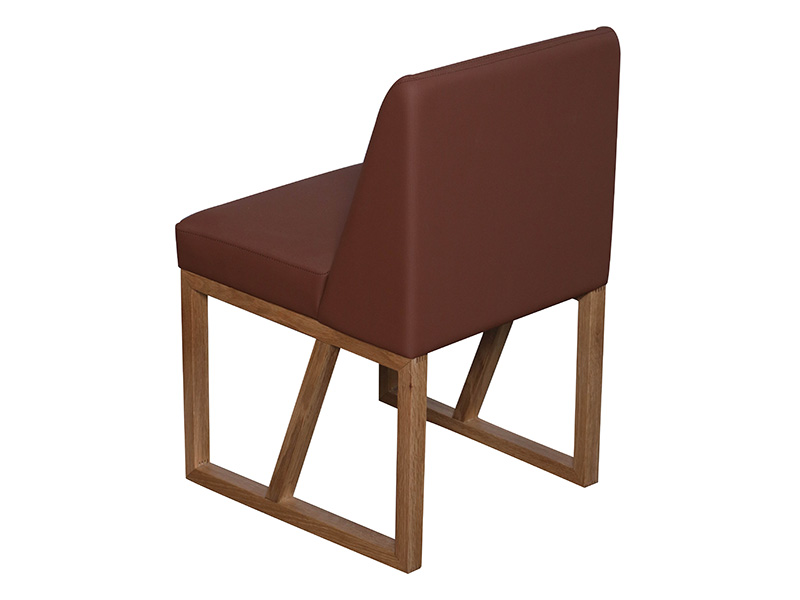 Luxury Oak Wood Base Fabric Desk Chair
