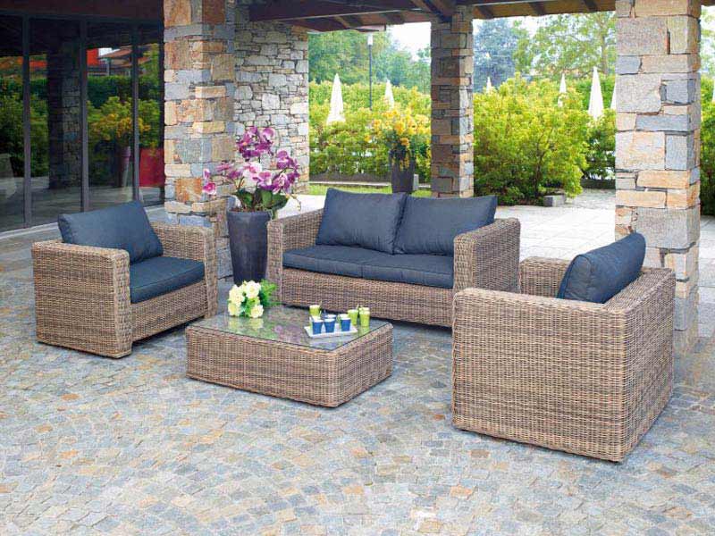 Modern Luxury Outdoor Weave Rope Functional Garden Sofa Set Living Room Lounges And Sofas Furniture