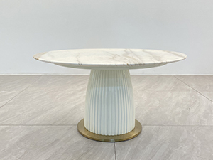 Hotel Restaurant Round Marble Dining Table
