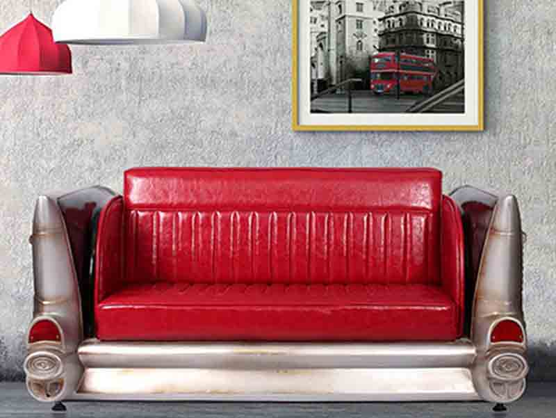 New Design Leather Sofa in Car Model