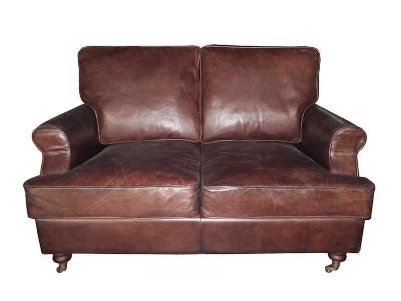antique leather sectional sofa