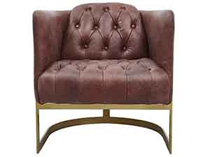 Buttoned Back and Seat Sofa Chair