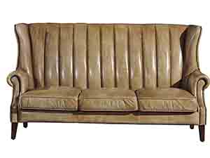 Hand-Made Leather Sofa Couch