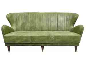 Mid-century  Soft Leather Sofa 