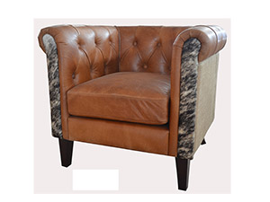 Fur Leather Sofa