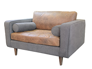 Classic Tan Leather Sofa
