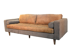 Vintage Style Leather Sofa