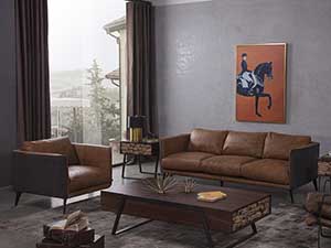 Retro Club Mid-Century Sofa Couch with Cushion