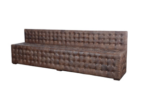 Retro Brown Multiple Size Leather/Fabric Couches 