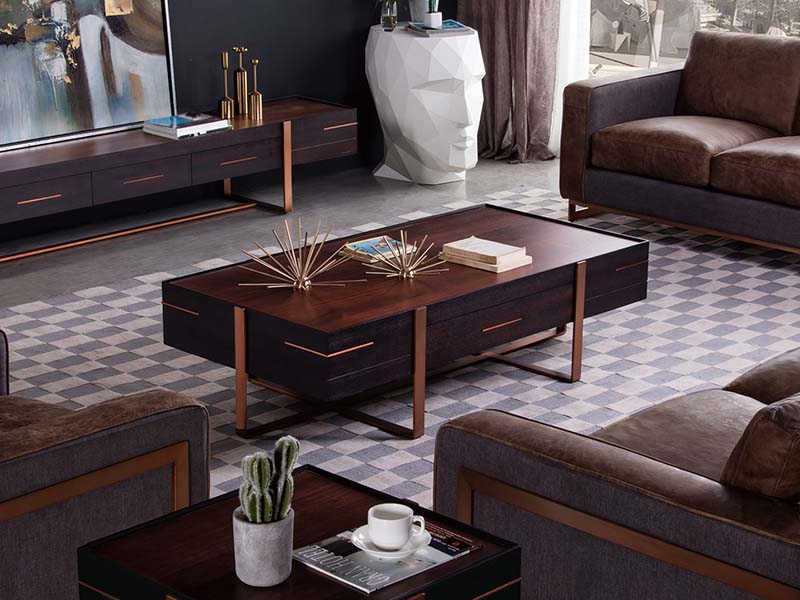 Luxury Rustic Wood Coffee Table