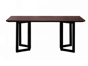 Luxury Rectangle Solid Wooden Dining Table Set