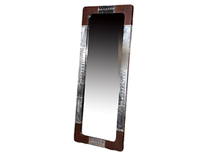 Rubber Wood Rectangle Mirror