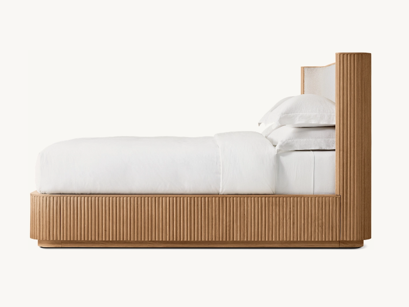 Postmodernism Bed;Solid Wooden Bed;European White Oak Bed