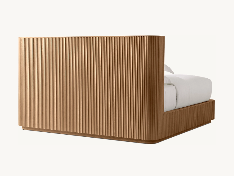 Postmodernism Bed;Solid Wooden Bed;European White Oak Bed