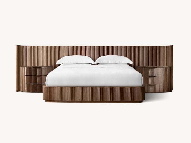 Wooden Bed;Rich Grain Bed;European Oak Bed