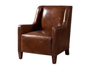 Single Leather Armchair