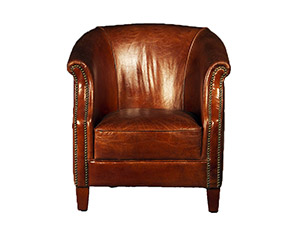 American Simple Leather Chair