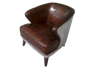 Antique Leather Aviator Spitfire Chair