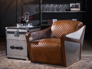 Aviator Vintage Leather Tomcat Chair