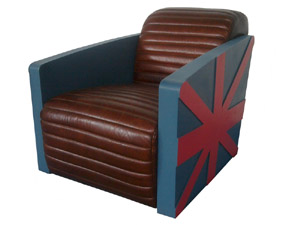 Union Jack Aviator Tomcat Club Chair
