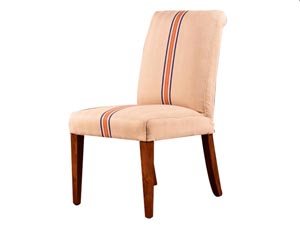 Fabric Wood Legs Dining Chair