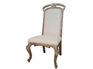 French Style Antique Wood Frame Dining Chair