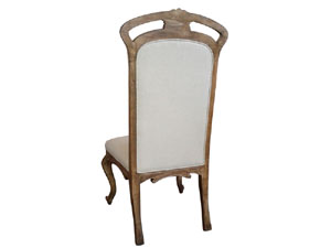 French Style Antique Wood Frame Dining Chair