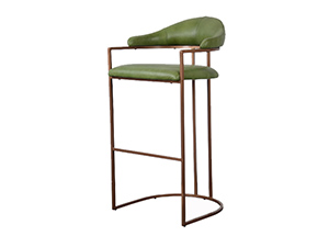 Modern Vintage Leather Bar Counter Stools Chair