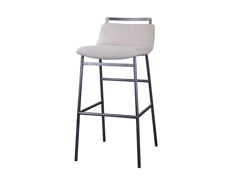 Bar Furniture Metal Black Leg Pu Leather Armchair Bar Chair