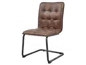 Buttoned Back Vintage Leather Chair