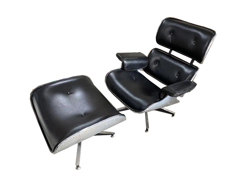 Aluminum Leather Recliner Chair