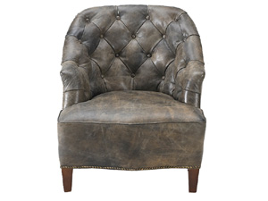 Chesterfield Back Vintage Leather Armchair
