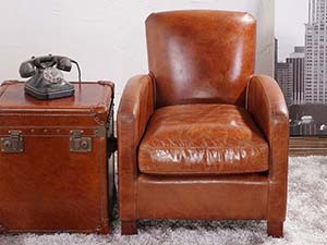 Comfy Leather Club Armchair