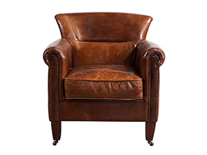 Retro Leisure Club Leather Chairs