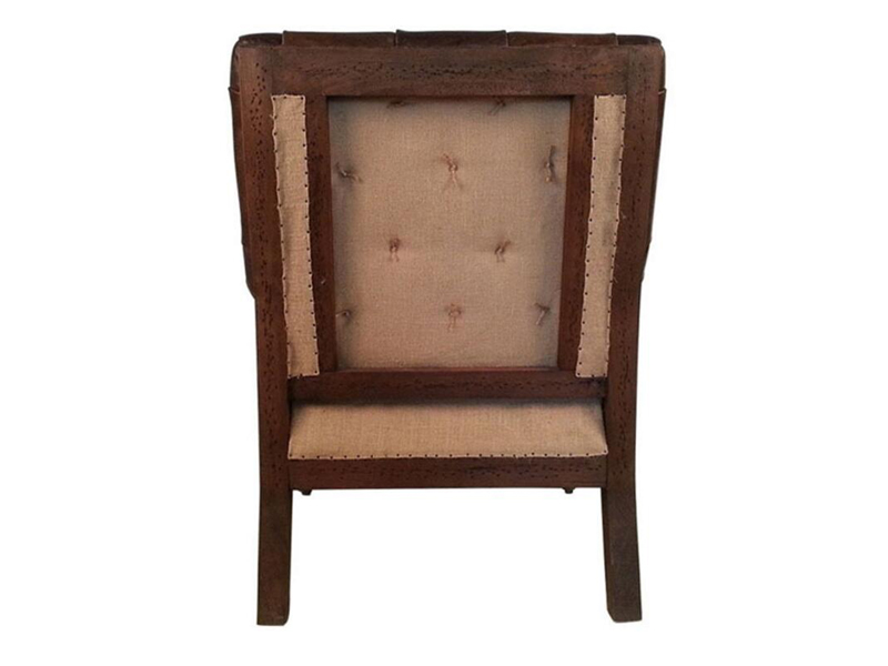 Tufted Back Deconstructed Vintage Leather Armchair