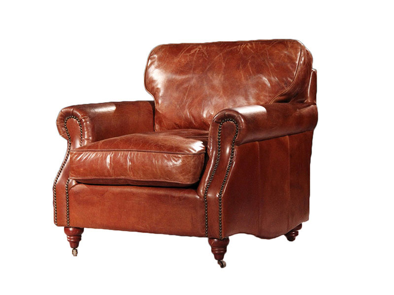 Vintage American Leather Armchair