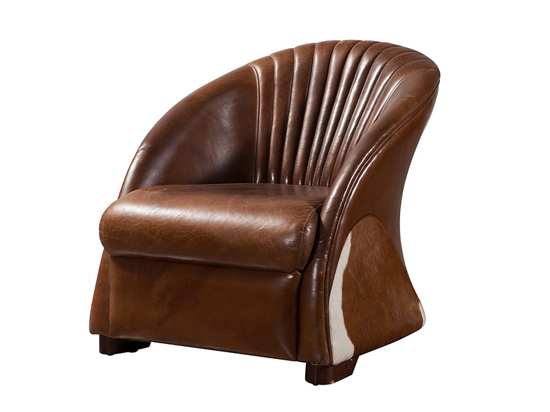 Vintage Leather Saddle Armchair