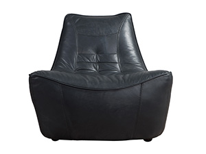 Leisure Black Leather Chair